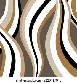 Abstract decorative wavy pattern. Vector Illustration.