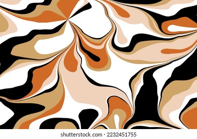 Abstract decorative wavy pattern. Vector Illustration.