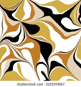 Abstract decorative wavy pattern. Vector Illustration.