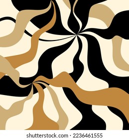 Abstract decorative wavy pattern. Vector Illustration.