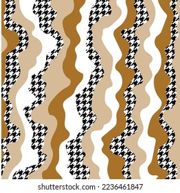 Abstract decorative wavy pattern. Vector Illustration.