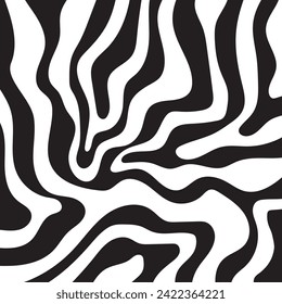 Abstract decorative zebra pattern. Vector Illustration.