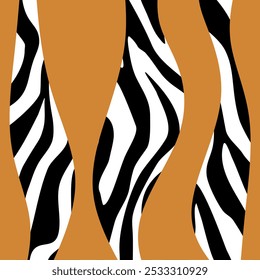 Abstract decorative zebra pattern. Vector Illustration.
