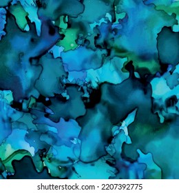 ilustración de diseño de patrón de color azul profundo abstracto