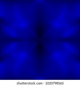 Abstract deep dark blue flower. Vector background
