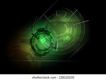 abstract deep dark futuristic computer technology business background