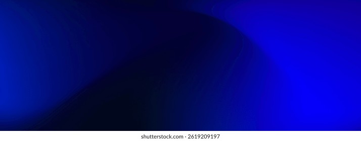 Abstract deep dark underwater background. Deep blue ocean gradient wallpaper. Night sky and deep water surface design. Blur sea backdrop for presentation, brochure, poster, banner. Vector