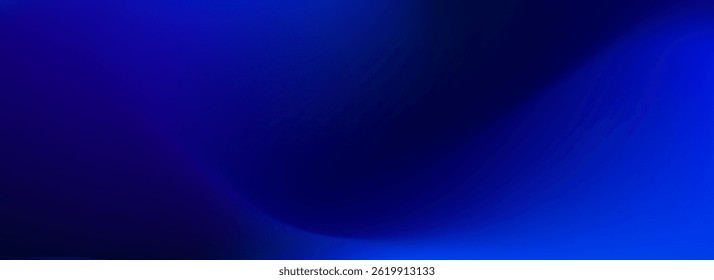 Abstract deep dark underwater background. Deep blue ocean gradient wallpaper. Blur sea backdrop for presentation, brochure, poster, banner. Night sky and deep water surface design. Vector