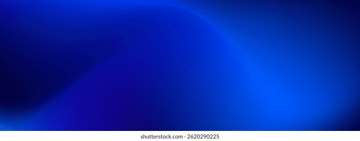 Abstract deep dark underwater background. Deep blue ocean gradient wallpaper. Blur sea backdrop for presentation, brochure, poster, banner, flyer. Night sky and deep water surface. Vector