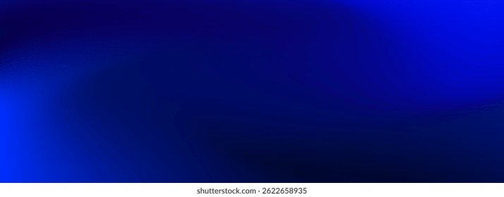 Abstract deep dark underwater background. Deep blue ocean gradient wallpaper. Blurry sea backdrop for presentation, brochure, poster, banner, flyer. Night sky and deep water vortex surface. Vector
