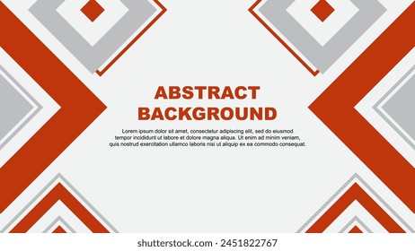 Abstract Deep Orange Background Design Template. Banner Wallpaper Vector Illustration. Deep Orange Independence Day