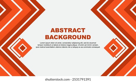 Abstract Deep Orange Background Design Template. Abstract Banner Wallpaper Vector Illustration. Deep Orange Design