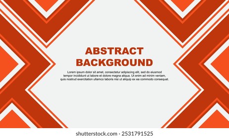 Abstract Deep Orange Background Design Template. Abstract Banner Wallpaper Vector Illustration. Deep Orange Vector