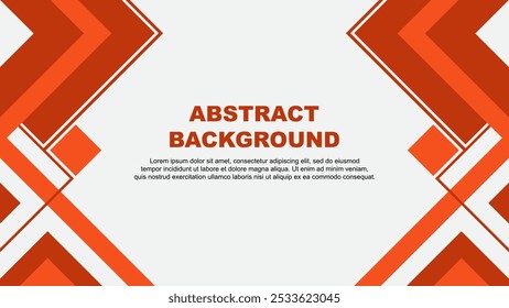 Abstract Deep Orange Background Design Template. Abstract Banner Wallpaper Vector Illustration. Deep Orange Banner
