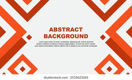 Abstract Deep Orange Background Design Template. Abstract Banner Wallpaper Vector Illustration. Deep Orange Template