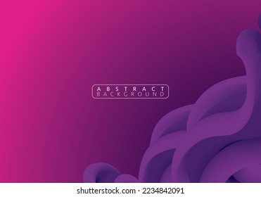 Abstract deep purple geometric background. Modern background design. Liquid color. Fluid shapes composition. Fit for presentation design. website, basis for banners, wallpapers, brochure, posters
