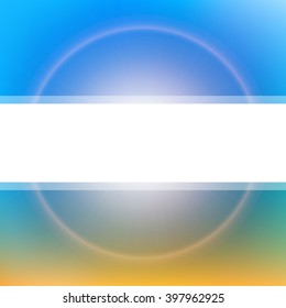 Abstract Deep water vector background with blurred lights and white space for text. Underwater and sun design element. Suitable for greeting card, ad, poster