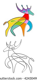 Abstract deer