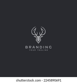 Design-Vorlage für abstrakte Deer-Logos