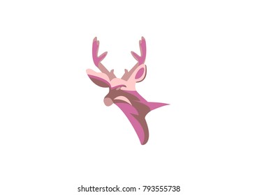 abstract deer logo element for your bussines