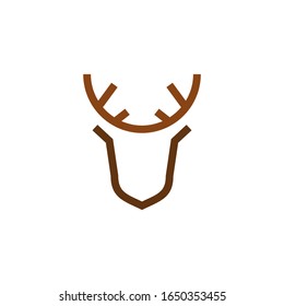 Abstract deer logo template vector icon design