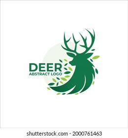 Abstract Deer logo vector template for business 