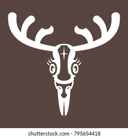 abstract deer vector 8 EPS
