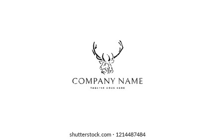 Abstract Deer vector logo image