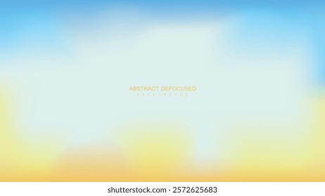 Abstract Defocused Background with blue, white and yellow color