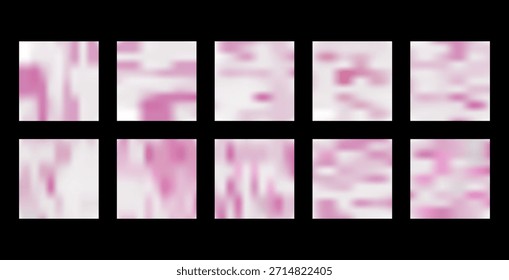 Conjunto de fondo desenfocado Abstractas, una Imagen borrosa de un objeto colorido con un fondo borroso Conjunto