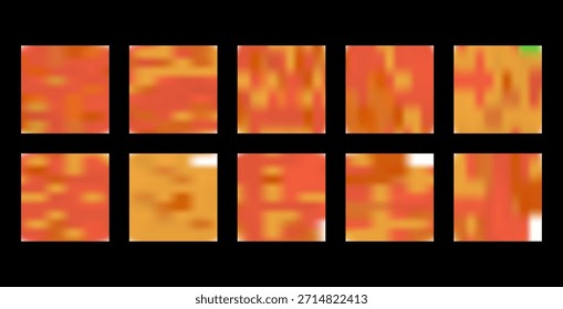Conjunto de fondo desenfocado Abstractas, una Imagen borrosa de un objeto colorido con un fondo borroso Conjunto