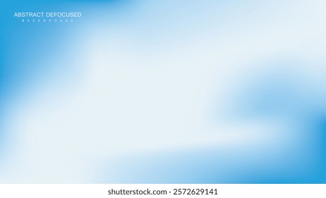 Abstract Defocused Blue And White Background. Blurred Sky Background