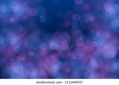 Abstract defocused circular blue bokeh lights background. Magic background. EPS 10.