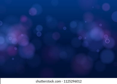 Abstract defocused circular bokeh sparkle glitter lights background. Magic christmas background. Elegant, shiny, blurred blue background. EPS 10.