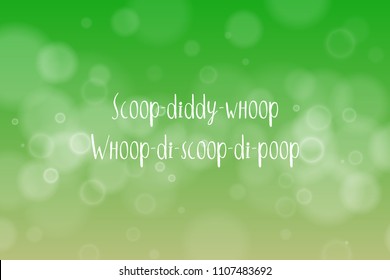 Abstract defocused circular green bokeh lights background. Magic background. EPS 10.