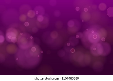 Abstract defocused circular purple pink bokeh lights background. Magic background. EPS 10.