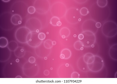 Abstract defocused circular purple pink bokeh lights background. Magic background. EPS 10.