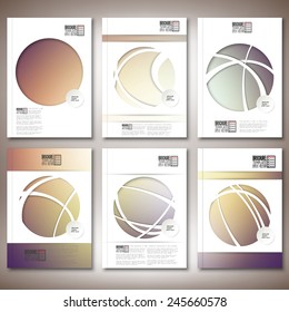 Abstract defocused color background. Brochure, flyer or report for business, template vector.