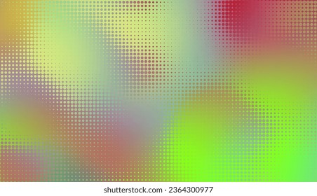 Resumen de fondo horizontal desenfocado con puntos a medio tono de arte pop. Imagen vectorial.