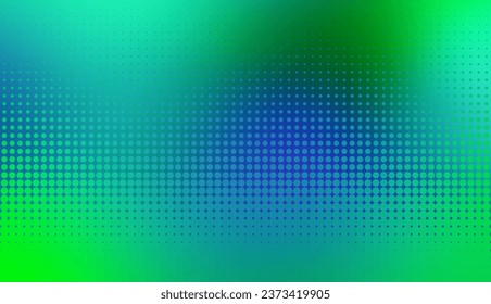 Abstract defocused horizontal background with pop art halftone dots. Vector image.