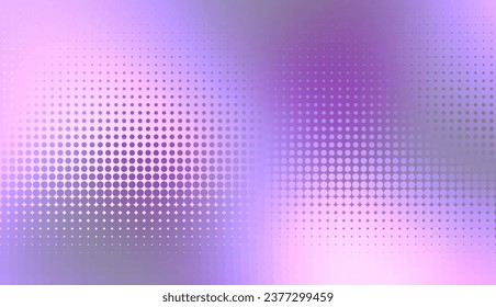 Abstract defocused horizontal background with pop art halftone dots. Vector image.