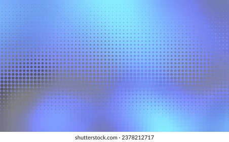 Abstract defocused horizontal background with pop art halftone dots. Vector image.