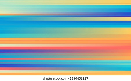 Abstract defocused horizontal background with horizontal smooth blurred lines. Vector eps