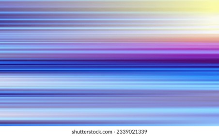 Abstract defocused horizontal background with horizontal smooth blurred lines. Vector eps