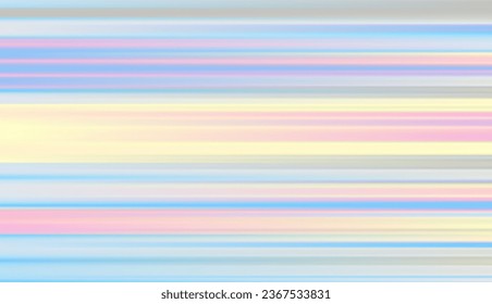 Abstract defocused horizontal background with horizontal smooth blurred lines. Vector eps