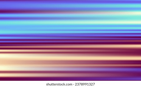 Abstract defocused horizontal background with horizontal smooth blurred lines. Vector eps