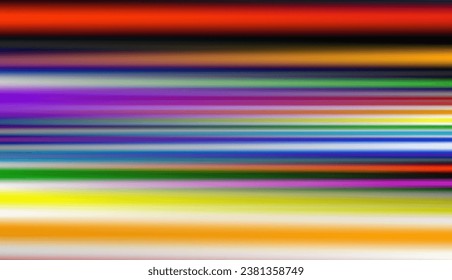 Abstract defocused horizontal background with horizontal smooth blurred lines. Vector eps