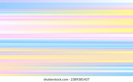 Abstract defocused horizontal background with horizontal smooth blurred lines. Vector texture