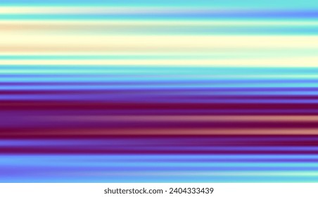 Abstract defocused horizontal background with horizontal smooth blurred lines. Vector texture