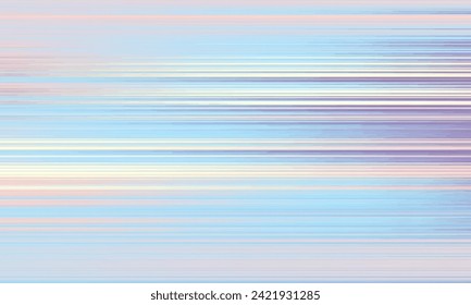 Abstract defocused horizontal background with horizontal smooth grunge lines. Sunrise theme colors. Vector texture